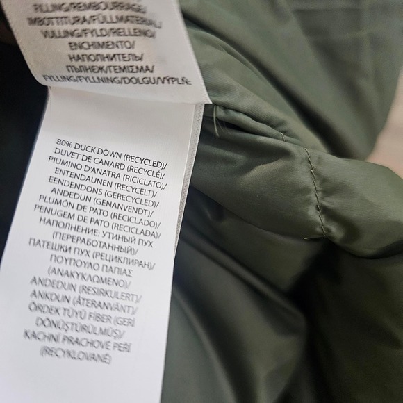 Polo Ralph Lauren Gorham Down Jacket Olive Green Black Pony Men's Large NWOT - Picture 16 of 17